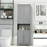 Bathroom Storage Cabinet with Countertop and Adjustable Shelf