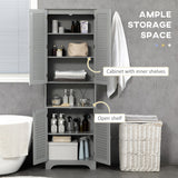 Bathroom Storage Cabinet with Countertop and Adjustable Shelf