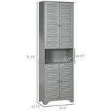 Bathroom Storage Cabinet with Countertop and Adjustable Shelf