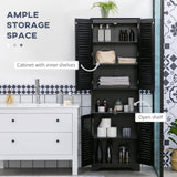 Bathroom Storage Cabinet with Countertop and Adjustable Shelf