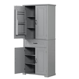 Bathroom Storage Cabinet with Doors and Drawer