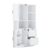 Bathroom Storage Cabinet with Doors and Drawers