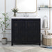 Bathroom Storage Vanity with Resin Sink & 2 Doors