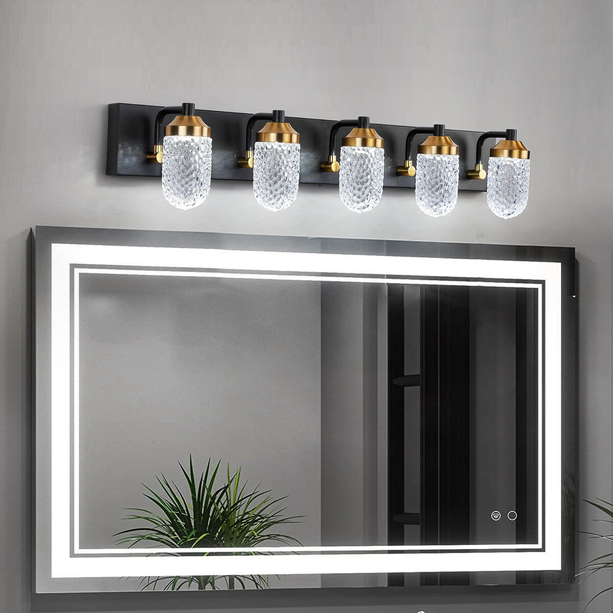 Bathroom Vanity Lights With 5 LED Bulbs