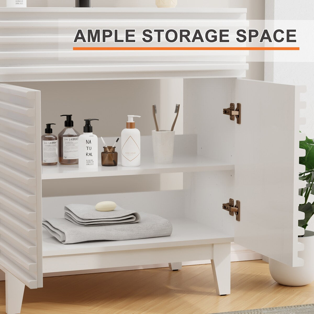 Bathroom Vanity Set W/Drop in Sink Faucet Cabinet Combo