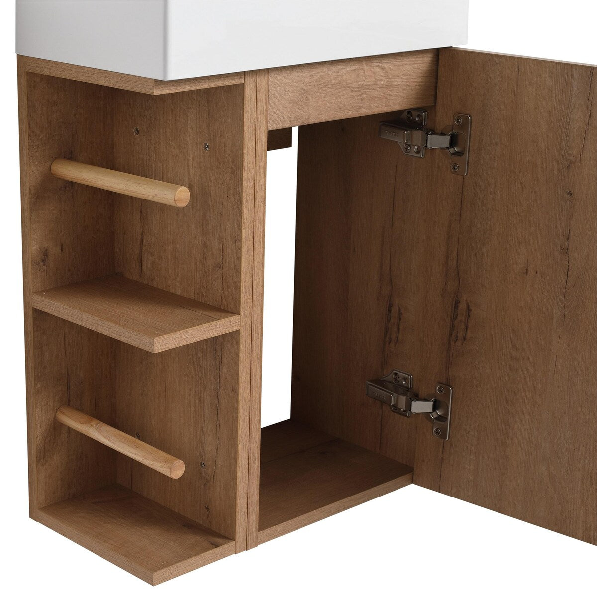 Bathroom Vanity With Sink In 12/16 Inch, Floating Bathroom Vanity With Soft Close Door And Shelf
