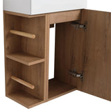 Bathroom Vanity With Sink In 12/16 Inch, Floating Bathroom Vanity With Soft Close Door And Shelf