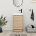 Bathroom Vanity With Sink In 16/18 Inch, Freestanding Bathroom Vanity With Soft Close Door