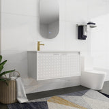 Bathroom Vanity With Sink In 24/30 Inch, Floating Bathroom Vanity With Soft Close Door