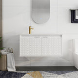 Bathroom Vanity With Sink In 24/30 Inch, Floating Bathroom Vanity With Soft Close Door