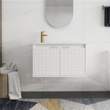 Bathroom Vanity With Sink In 24/30 Inch, Floating Bathroom Vanity With Soft Close Door
