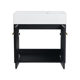 Bathroom Vanity With Sink In 24/30/36 Inch, Floating Bathroom Vanity with Soft Close Door