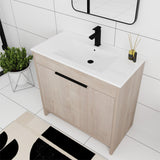 Bathroom Vanity With Sink In 24/30/36 Inch, Freestanding Bathroom Vanity With Soft Close Door and Adjustable Shelf