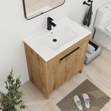 Bathroom Vanity With Sink In 24/30/36 Inch, Freestanding Bathroom Vanity With Soft Close Door and Adjustable Shelf