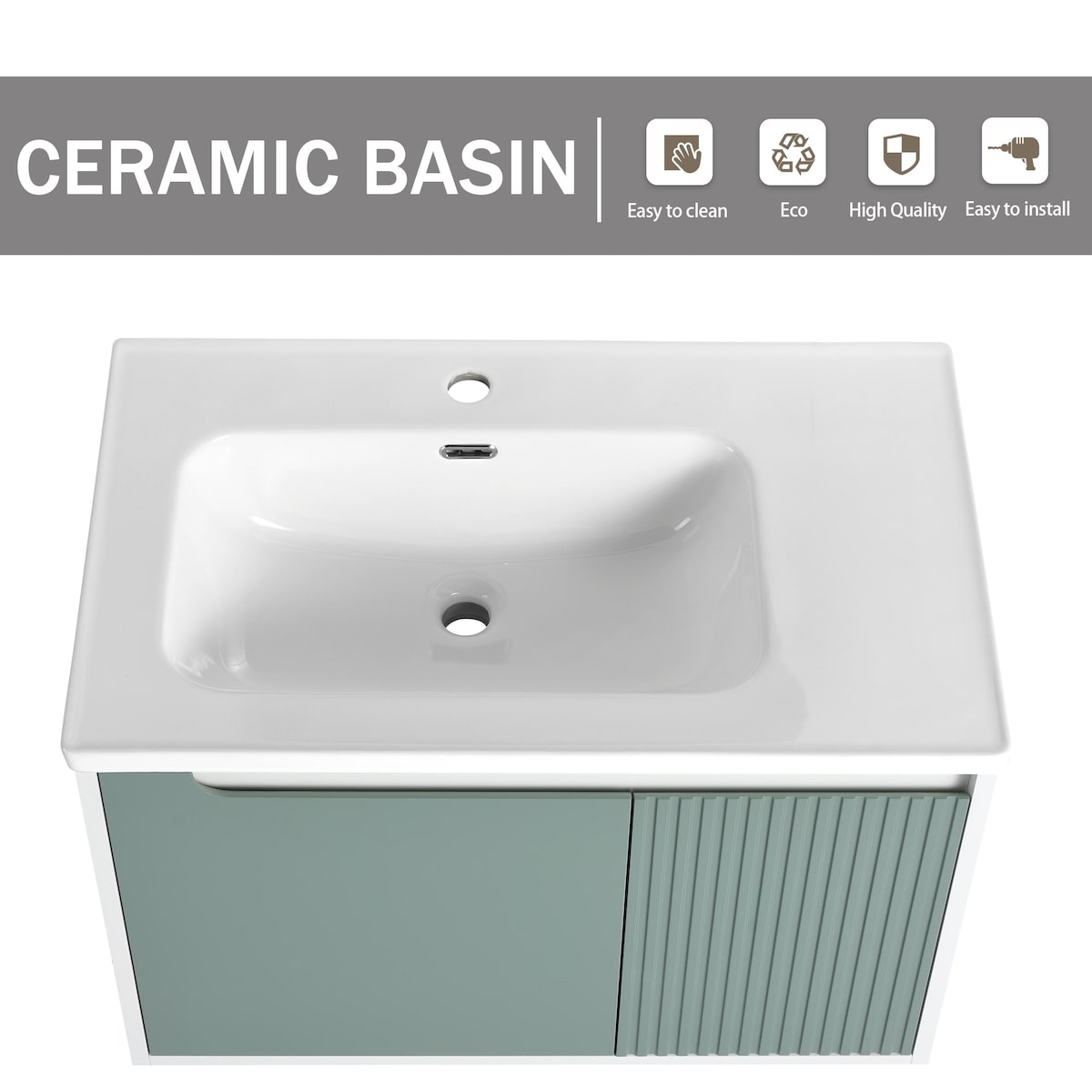 Bathroom Vanity With Sink In 32/36/40/84/76/92 Inch, Floating Bathroom Vanity With Soft Close Door
