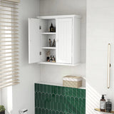 Bathroom Wall Cabinet with 2 Doors and Adjustable shelves
