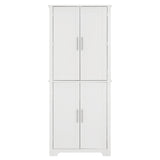 Bathroom storage cabinets with open shelves