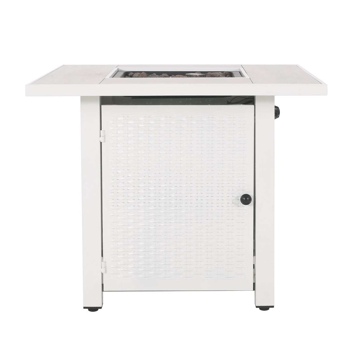 Baton Outdoor Outdoor 40,000 BTU Iron Square Fire Pit by Christopher Knight Home