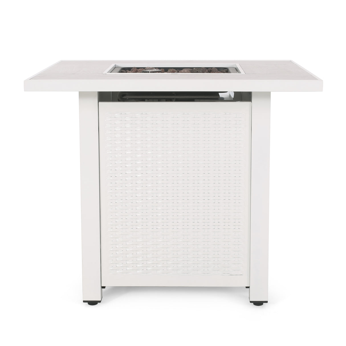 Baton Outdoor Outdoor 40,000 BTU Iron Square Fire Pit by Christopher Knight Home