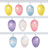 Battery-Operated Pastel Easter Eggs Wired String Lights - 7.880 x 4.250 x 3.280