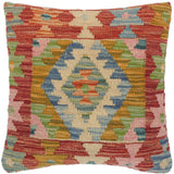 Bauhaus Charlett Hand-Woven Turkish Kilim Pillow 16 in. x 16 in.