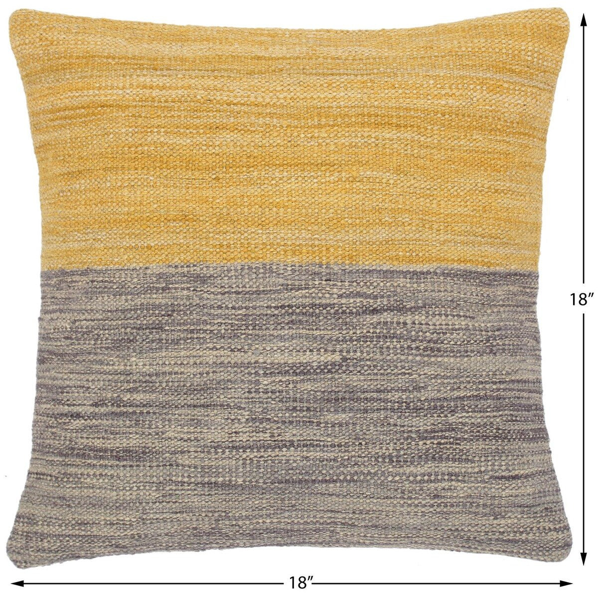 Bauhaus Shameka Hand-Woven Turkish Kilim Pillow 18 in. x 18 in.