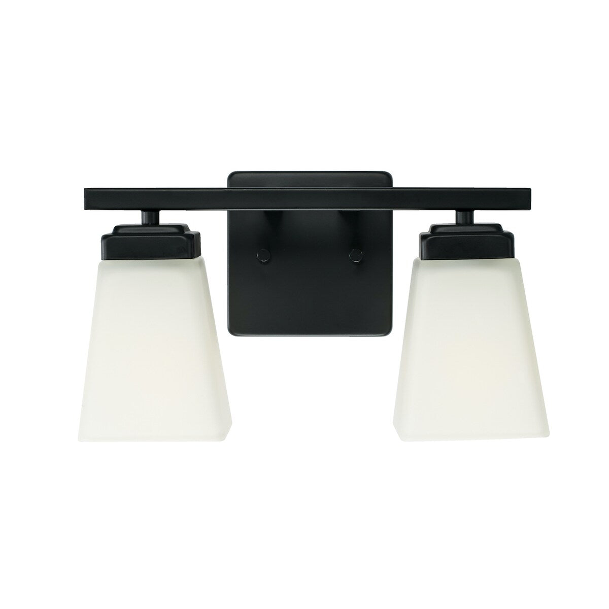 Baxley 13-inch 2-light Bath/ Vanity Fixture w/ Soft White Glass