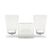 Baxley 13-inch 2-light Bath/ Vanity Fixture w/ Soft White Glass