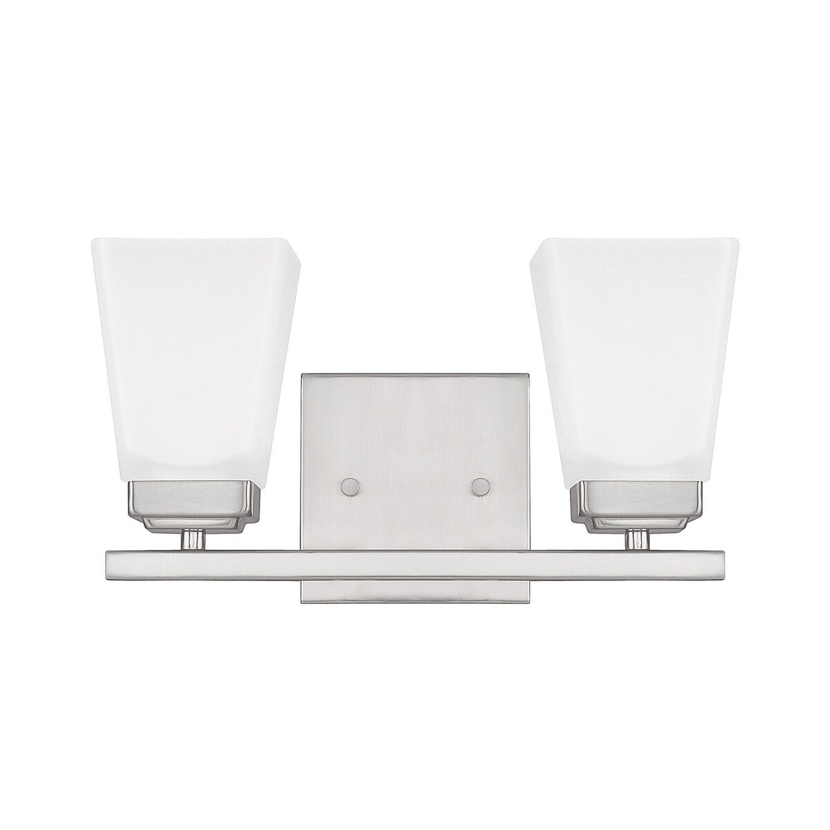 Baxley 13-inch 2-light Bath/ Vanity Fixture w/ Soft White Glass