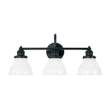 Baxter 24-inch 3-light Bath/ Vanity Light w/ Milk Glass