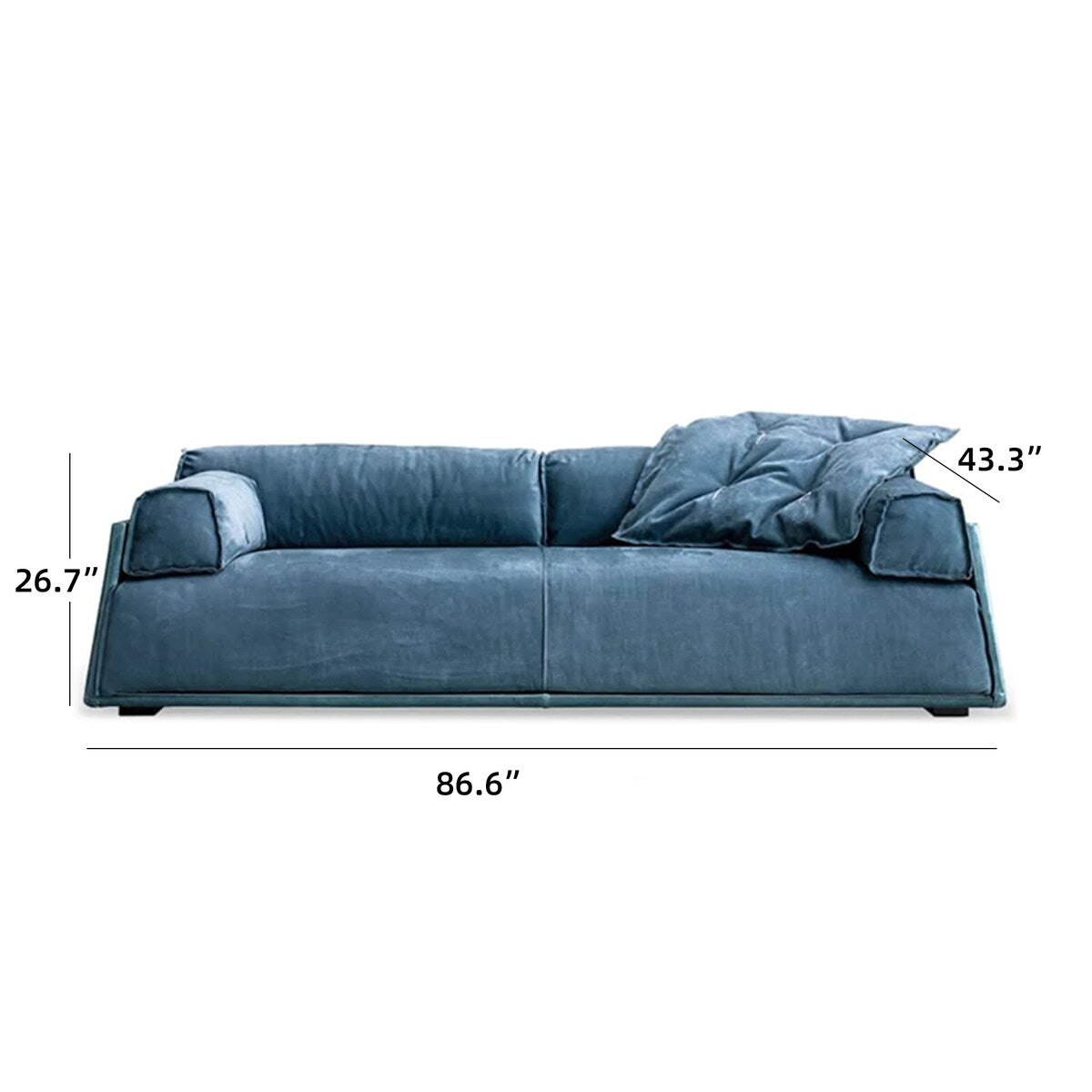 Modern HARD & SOFT SLIM Sofa