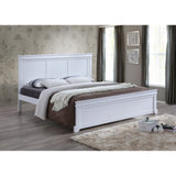 Baxton Studio Aether Colonial Revival Style White Solid Wood Platform Bed