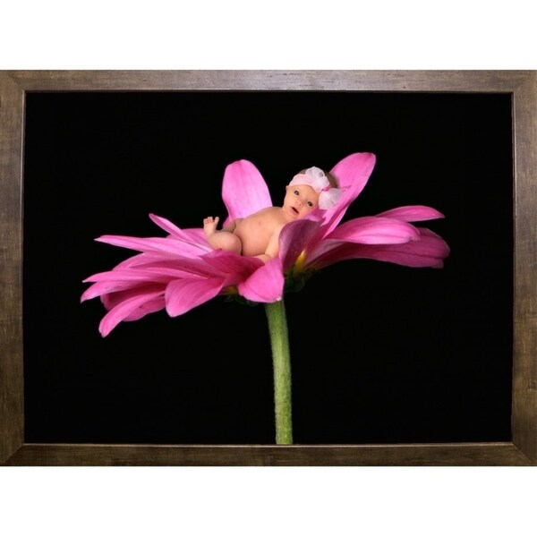 Bay in a Big Daisy-TANHOV93037 Print 5.25"x7.25" by Tanya Hovey
