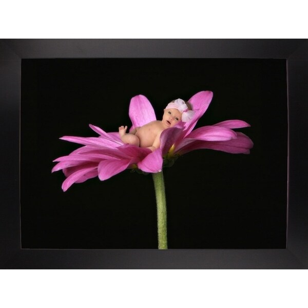 Bay in a Big Daisy-TANHOV93037 Print 5.25"x7.25" by Tanya Hovey