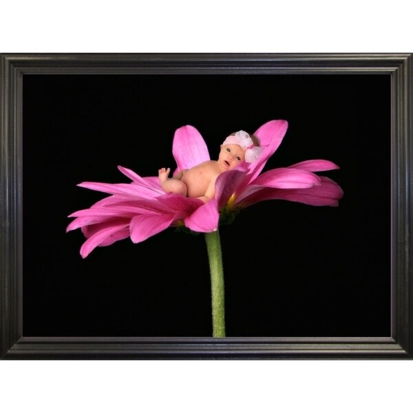 Bay in a Big Daisy-TANHOV93037 Print 5.25"x7.25" by Tanya Hovey