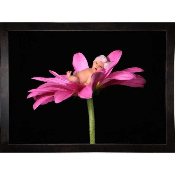 Bay in a Big Daisy-TANHOV93037 Print 5.25"x7.25" by Tanya Hovey