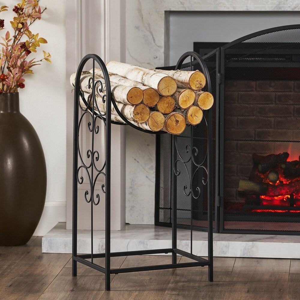 Bayberry Traditional Log Rack by Christopher Knight Home - 11.00" D x 15.00" W x 30.00" H