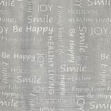 Be Amazing Fabric Shower Curtain Inspirational Word 70" x 72" Grey