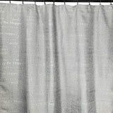 Be Amazing Fabric Shower Curtain Inspirational Word 70" x 72" Grey