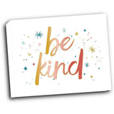 Be Kind Gold 20x16 Gallery Wrapped Stretched Canvas
