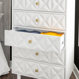 Bea Five Drawer Geo Dresser Chest
