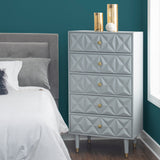 Bea Five Drawer Geo Dresser Chest