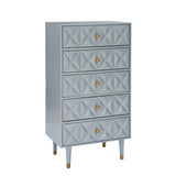 Bea Five Drawer Geo Dresser Chest