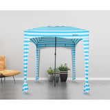 Beach Canopy Cabana with One Side Detachable Cover Large Space 6ftx6ft Waterproof UPF UV 50+++ Sun Protection Camping Umbrella