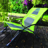 Beach Chairs - Low Gravity Recliner Portable Beach Chair - With Built-In Lumbar Support, Heavy Duty Folding Beach Chairs