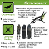 Beach Chairs - Low Gravity Recliner Portable Beach Chair - With Built-In Lumbar Support, Heavy Duty Folding Beach Chairs