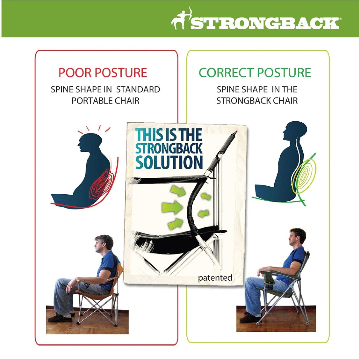 Beach Chairs - Low Gravity Recliner Portable Beach Chair - With Built-In Lumbar Support, Heavy Duty Folding Beach Chairs