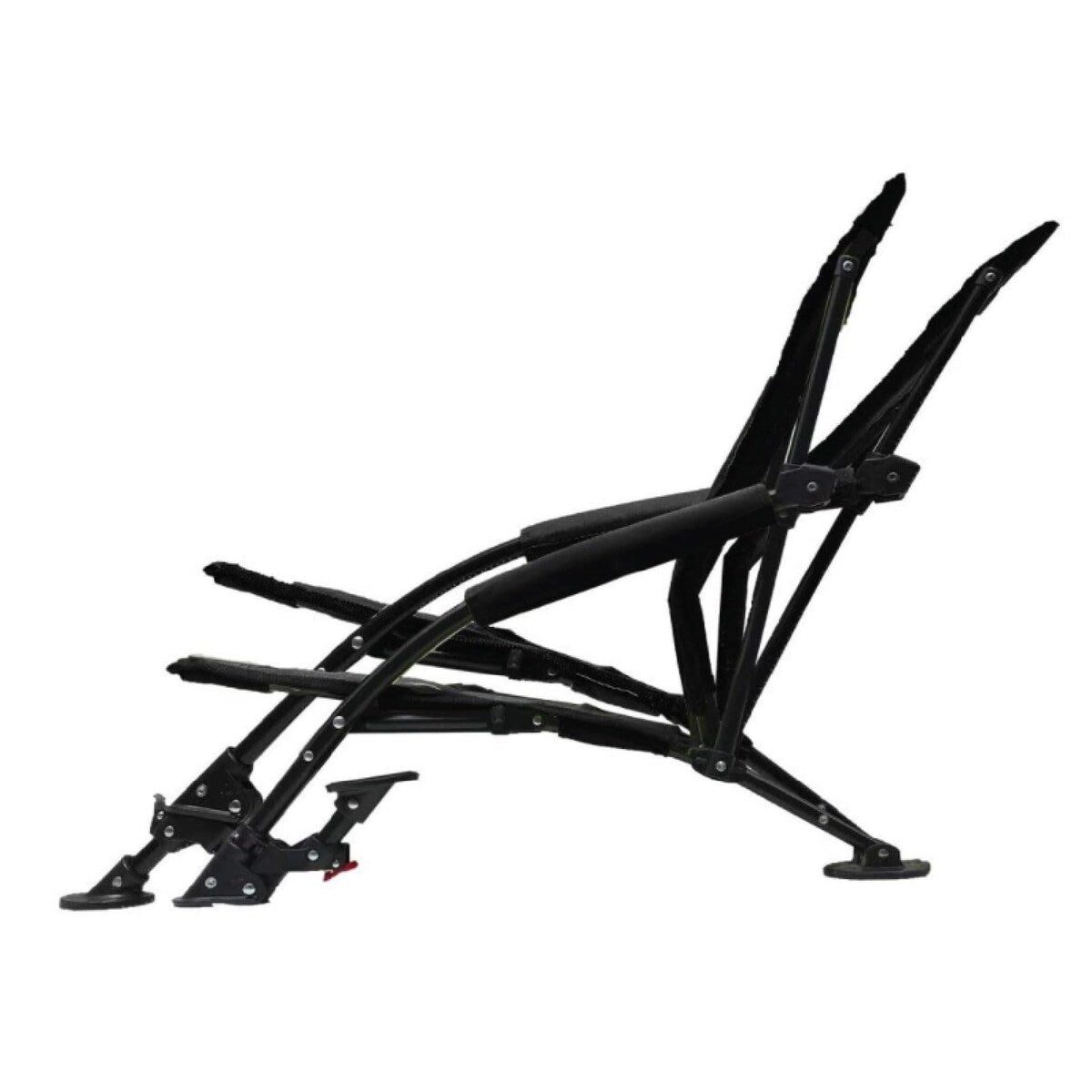 Beach Chairs - Low Gravity Recliner Portable Beach Chair - With Built-In Lumbar Support, Heavy Duty Folding Beach Chairs