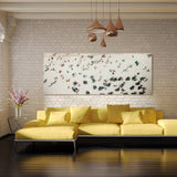"Beach Day" Frameless Free Floating Tempered Glass Panel Graphic Wall Art