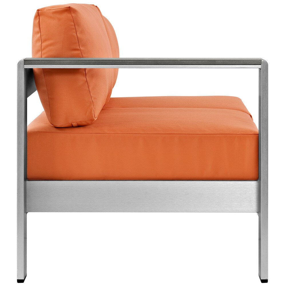Beach Aluminum Outdoor Patio Left-Arm Loveseat